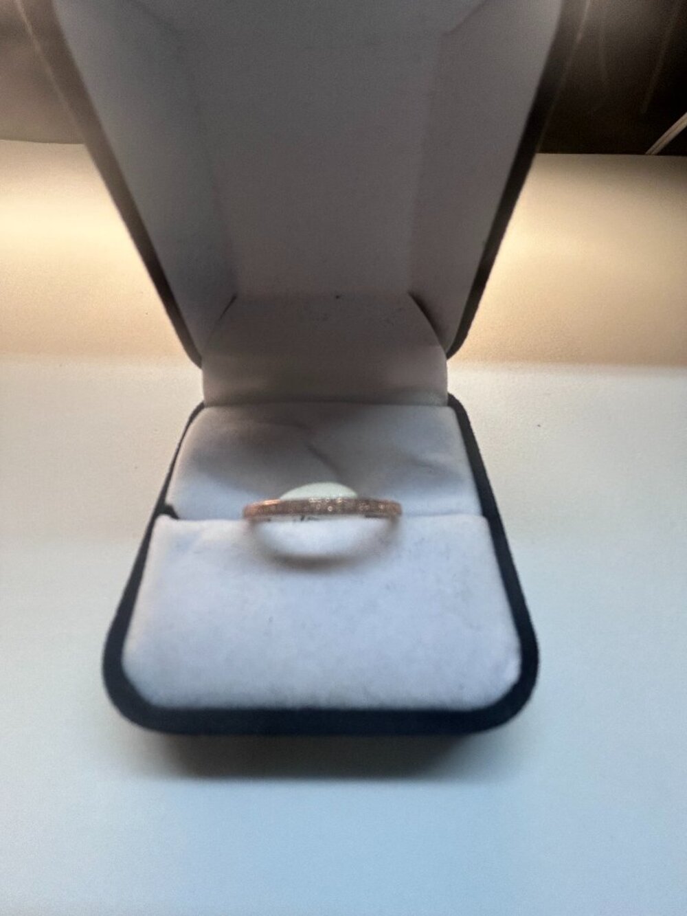 Womans Rose Gold Mininalist Stacking Ring Rose Gold 6 7 8